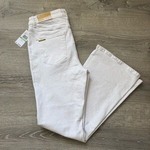 Michael Kors Women's Selma Flare Leg Jeans in White